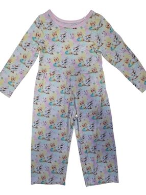 Girls Bamboo Easter Elsa & Olaf Romper Size 3T NWOT